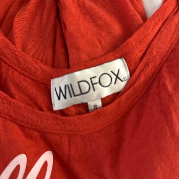 Wildfox All American Girl Scoop Neck Tank Top Red Size Small - Picture 2 of 5